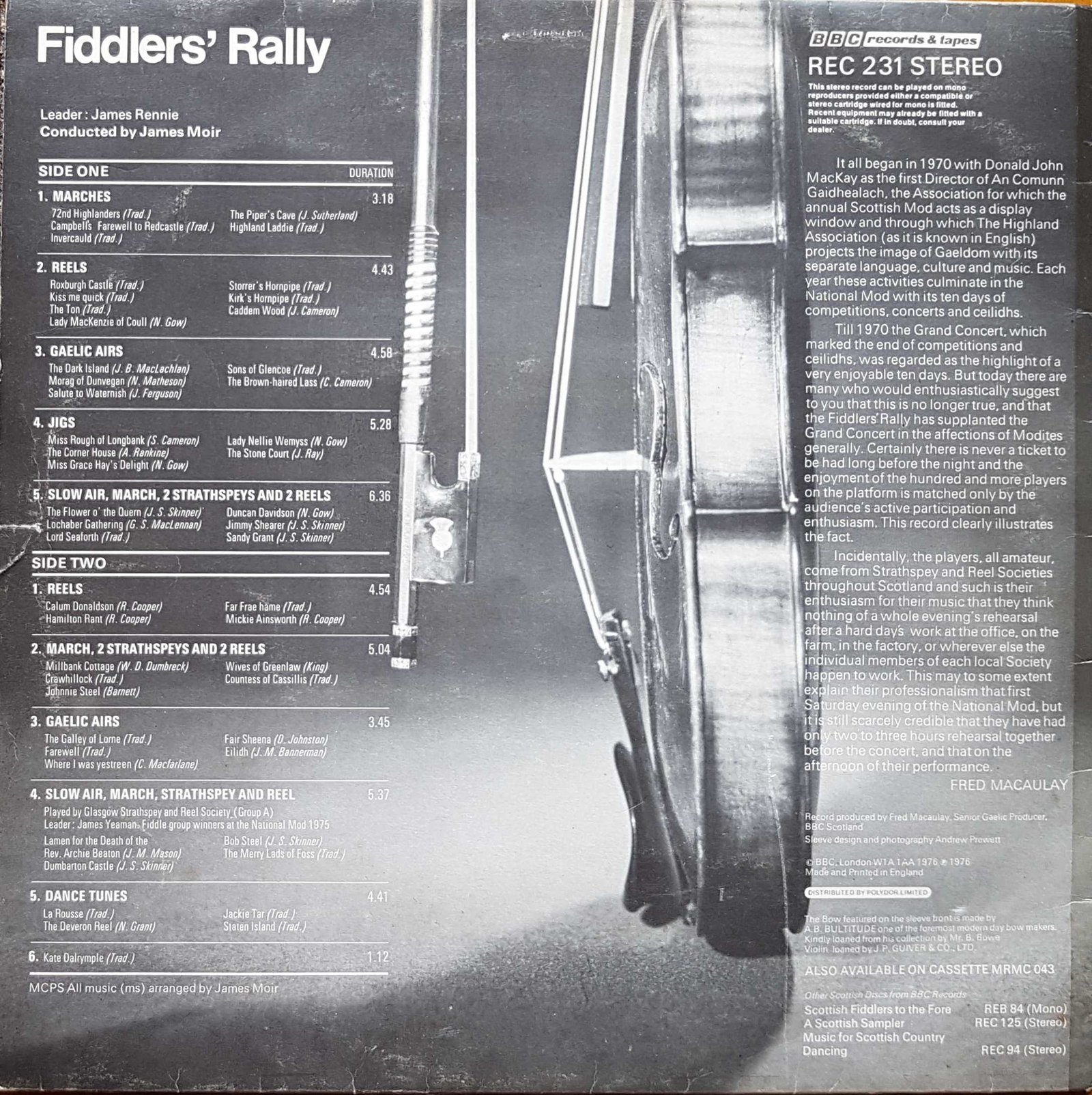 Back cover of REC 231